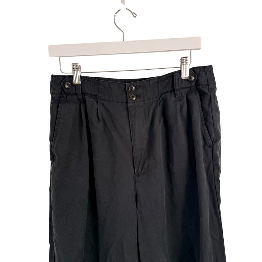 Madewell Harlow Wide Leg Pant Drapey Twill True Black Lyocell Linen Womens 8 - Picture 3 of 8